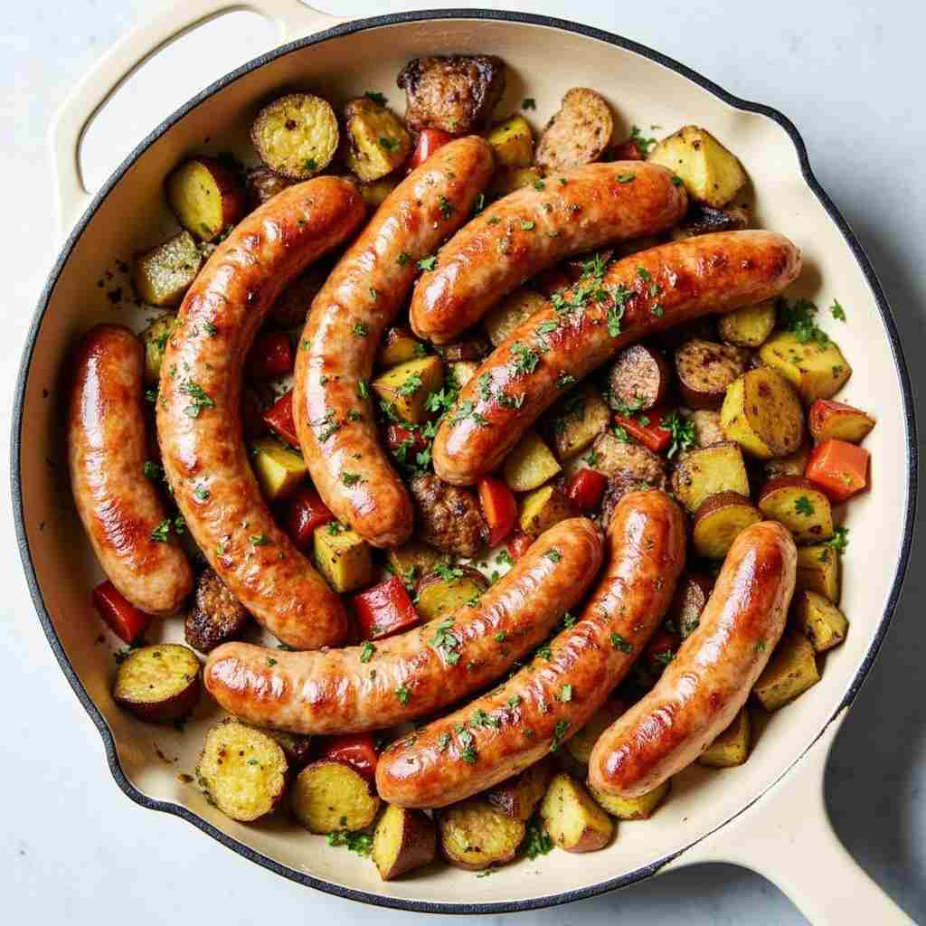 Easy 30 minutes recipes, Roasted sausages & veggies