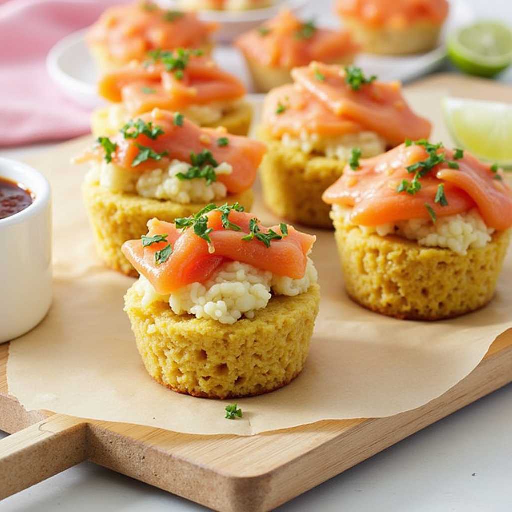 Spicy Salmon Rice Muffins Recipe